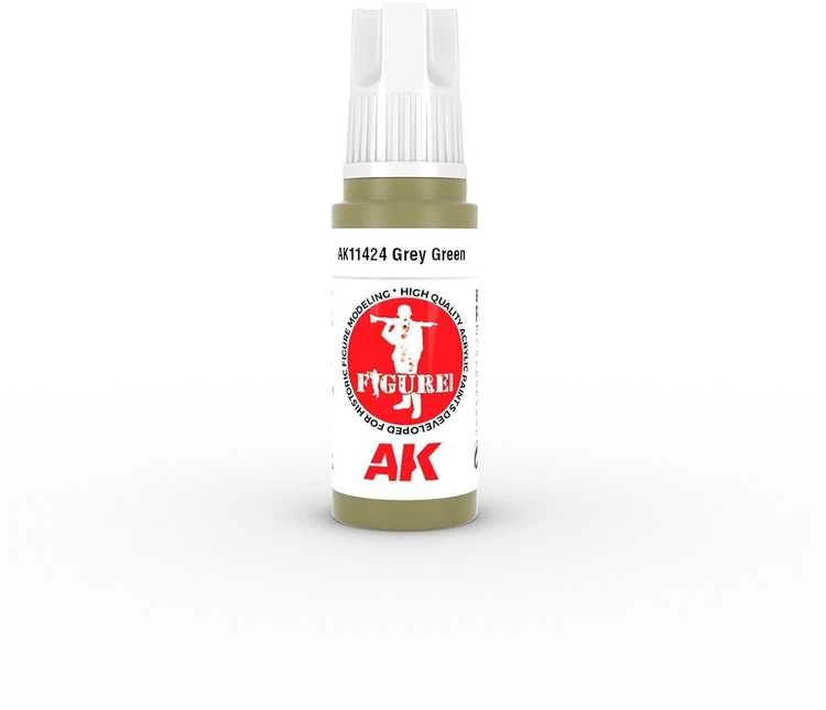 AK Interactive Pilkas Žalias akriliniai dažai figūrėlėms 17 ml