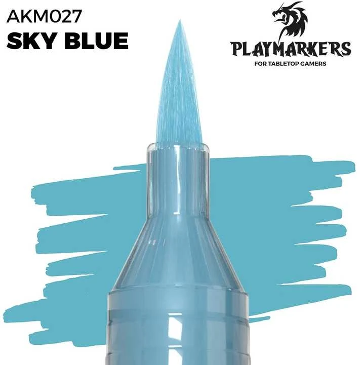 AK Interactive Playmarker akrilinis šviesiai mėlynas žymeklis su teptuku