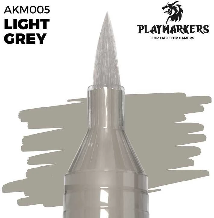 AK Interactive Playmarker akrilinis žymeklis Light Pilkas, AKM005