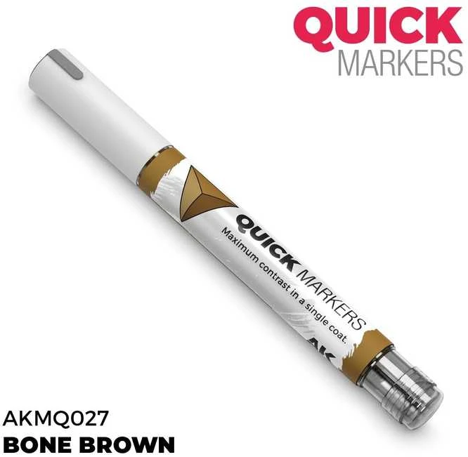 AK Interactive QUICK MARKER Bone Brown žymeklis miniatiūroms AKMQ027