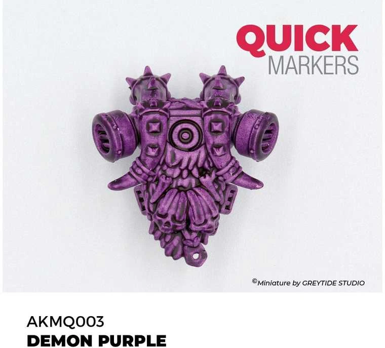 AK Interactive QUICK Marker Demon Violetinė žymeklis miniatiūroms