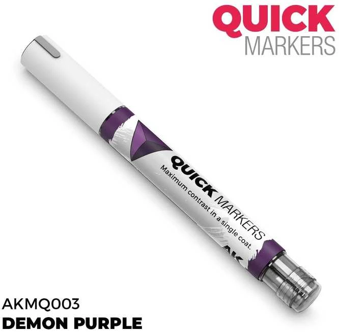 AK Interactive QUICK Marker Demon Violetinė žymeklis miniatiūroms