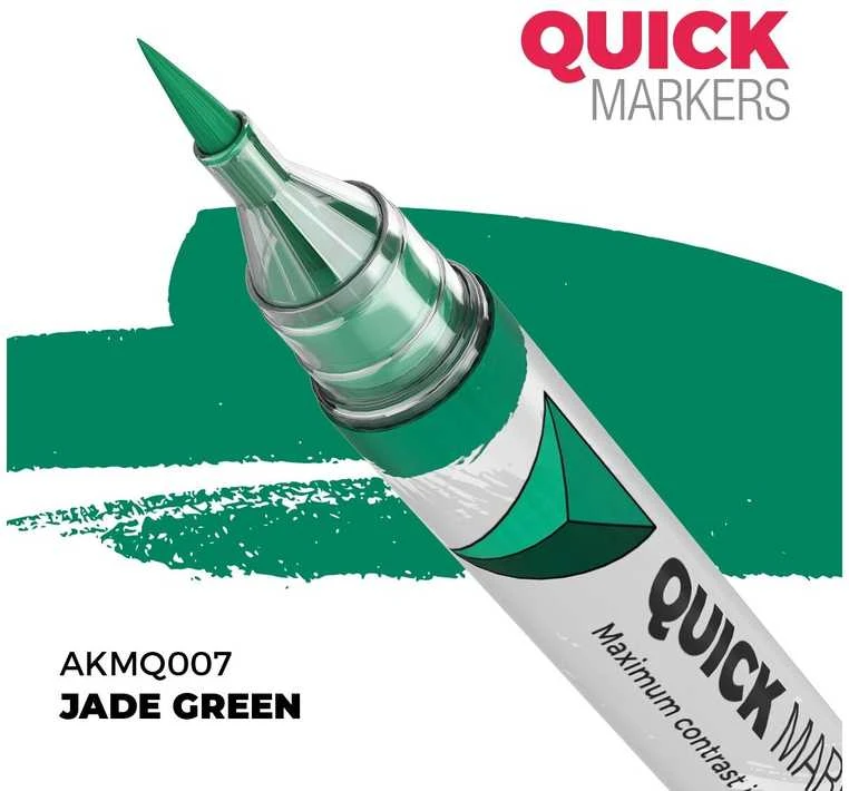 AK Interactive QUICK MARKER Jade Žalias žymeklis miniatiūroms