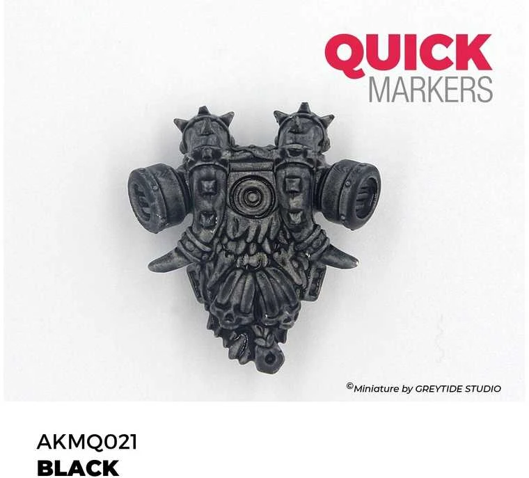 AK Interactive QUICK MARKER juodas žymeklis miniatiūroms, AKMQ021