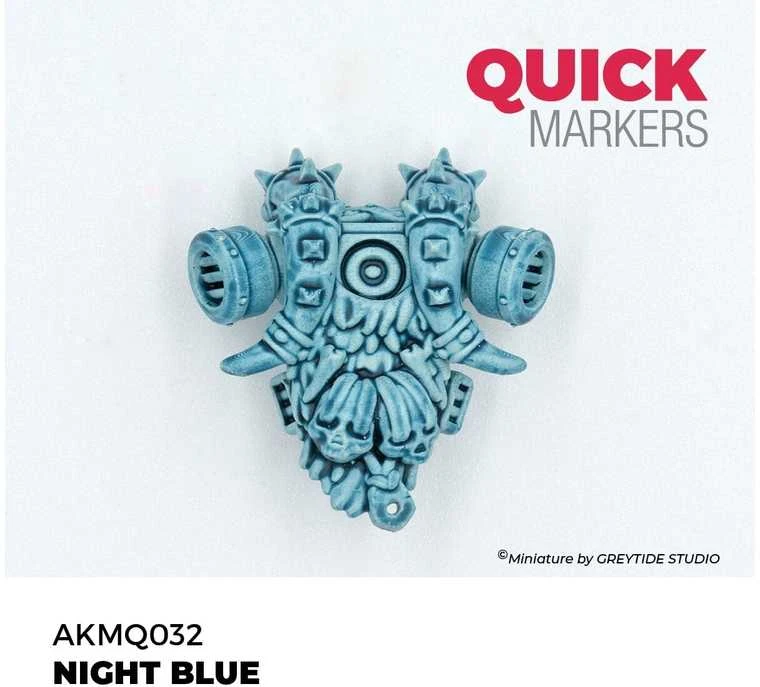 AK Interactive QUICK MARKER Night Mėlyna žymeklis miniatiūroms