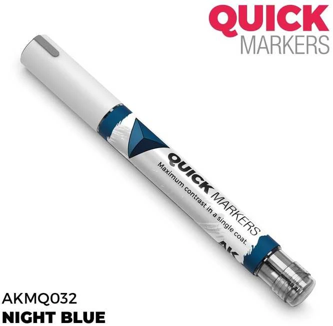 AK Interactive QUICK MARKER Night Mėlyna žymeklis miniatiūroms