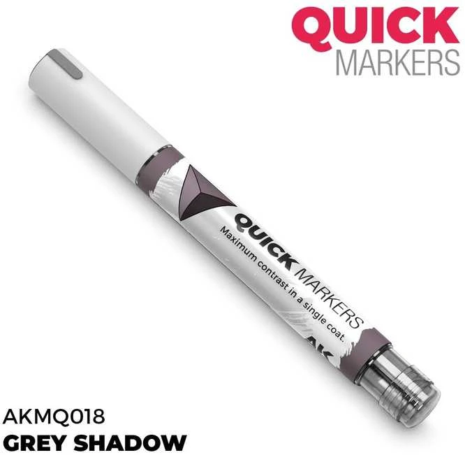 AK Interactive QUICK MARKER Pilkas Shadow žymeklis miniatiūroms