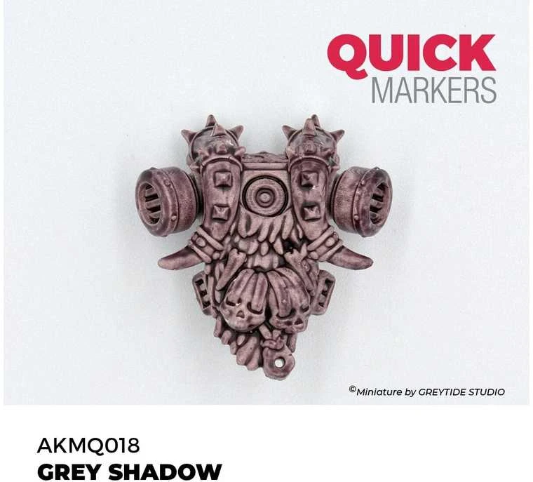 AK Interactive QUICK MARKER Pilkas Shadow žymeklis miniatiūroms