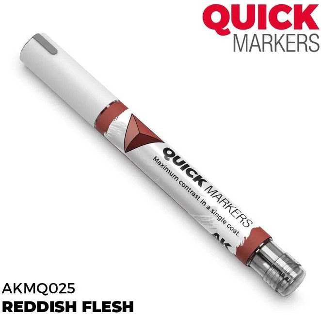 AK Interactive QUICK Marker Reddish Flesh žymeklis miniatiūroms