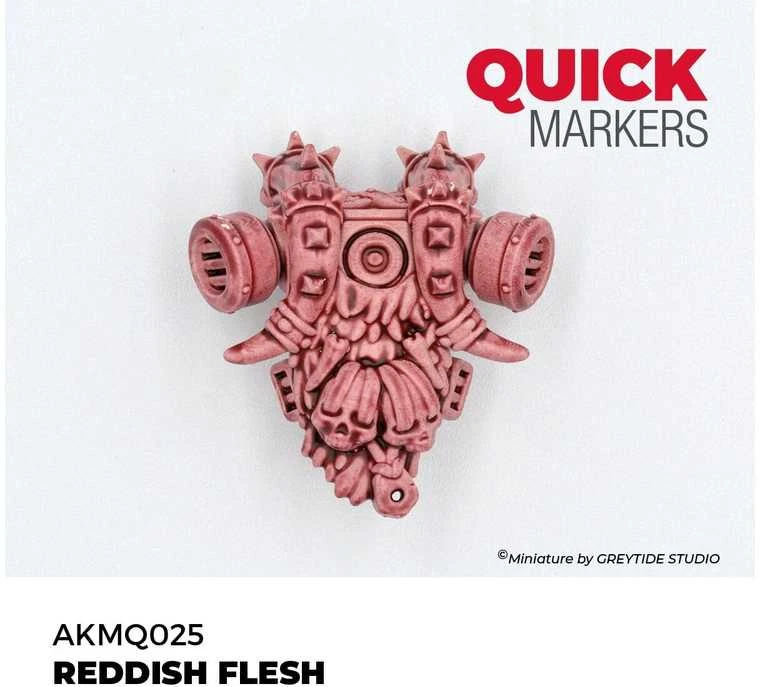 AK Interactive QUICK Marker Reddish Flesh žymeklis miniatiūroms
