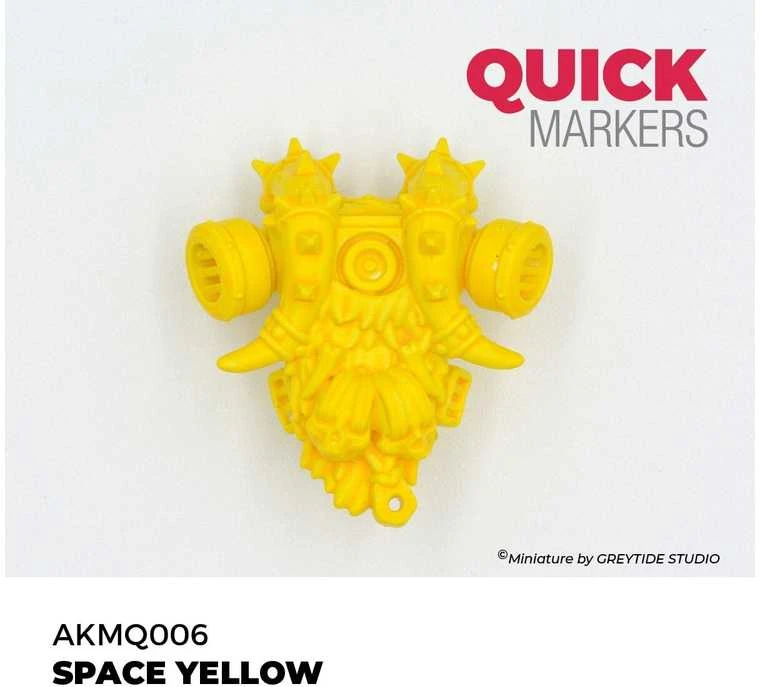 AK Interactive Quick Marker SPACE Geltonas žymeklis miniatiūroms