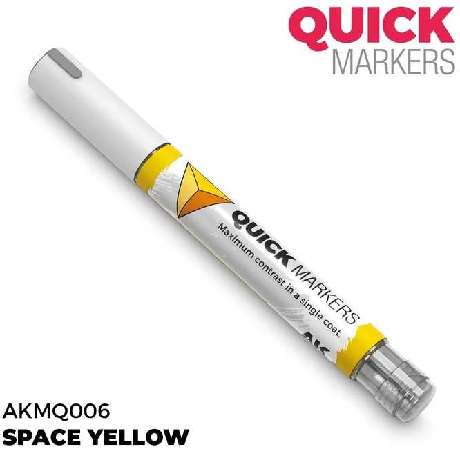 AK Interactive Quick Marker SPACE Geltonas žymeklis miniatiūroms