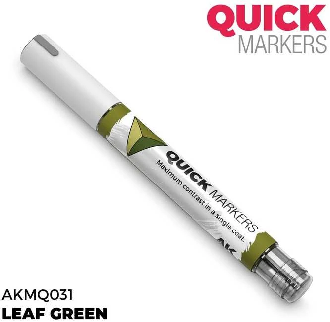 AK Interactive Quick Marker žymeklis Leaf Žalias miniatiūroms dažymui