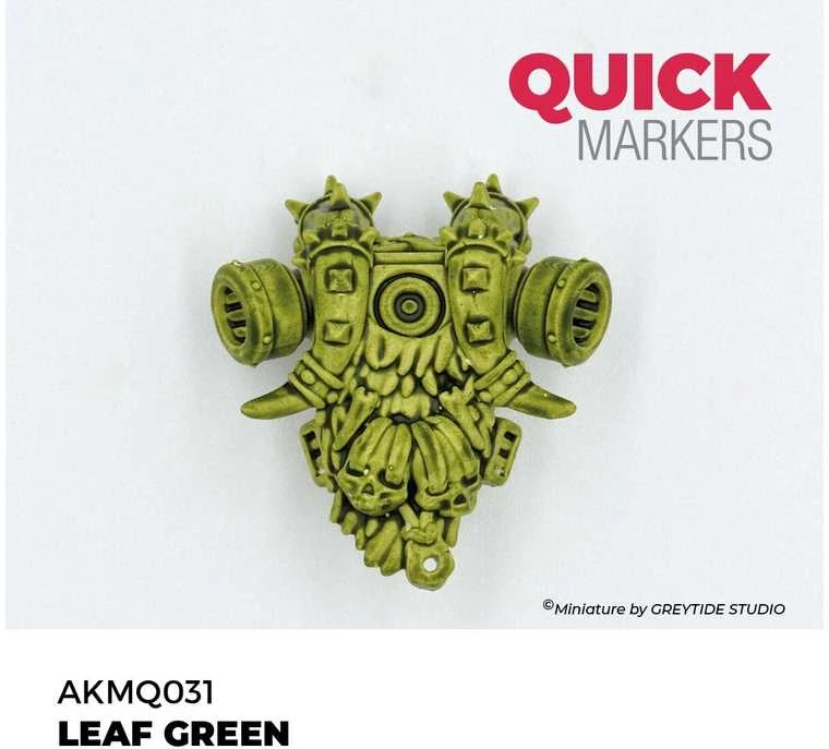 AK Interactive Quick Marker žymeklis Leaf Žalias miniatiūroms dažymui