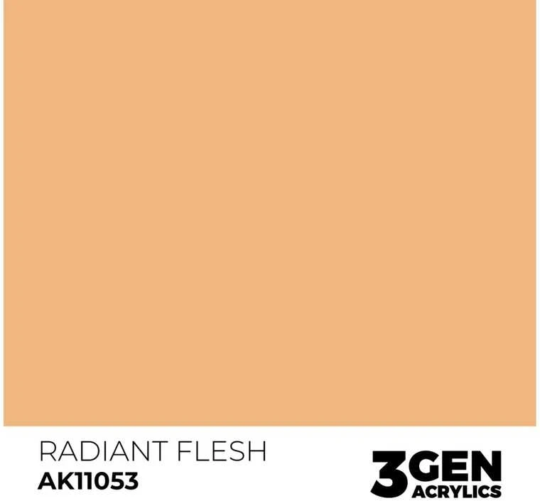 AK Interactive Radiant Flesh 3 kartos akriliniai dažai 17 ml