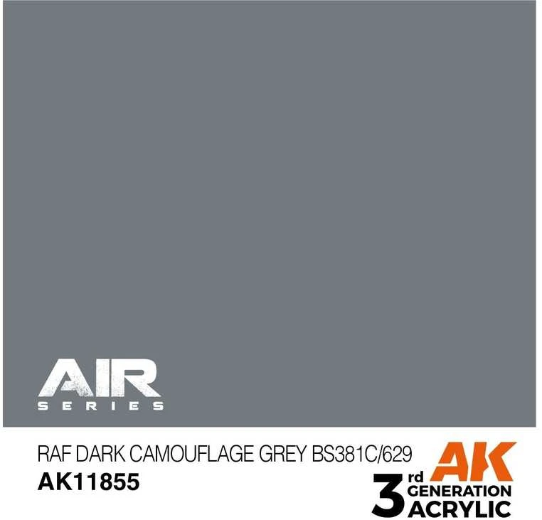 AK Interactive RAF Dark Camouflage Pilkas akriliniai dažai 17 ml