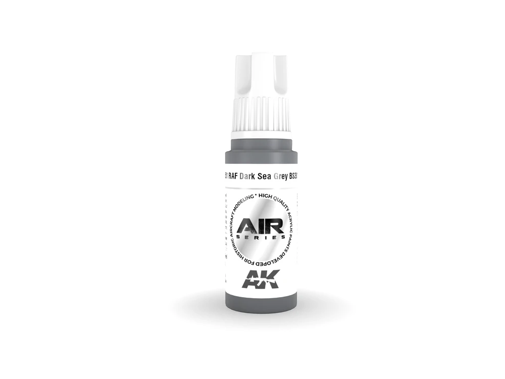 AK Interactive RAF Dark Sea Pilkas akriliniai dažai BS381C/638, 17 ml