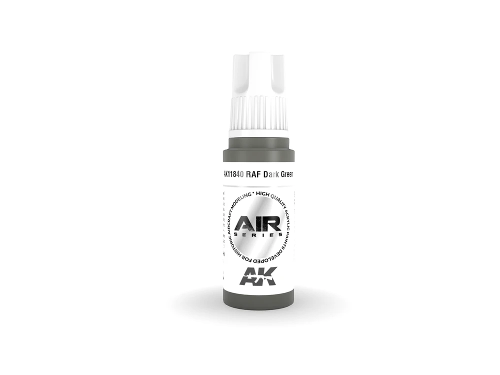 AK Interactive RAF Dark Žalias akriliniai dažai lėktuvų modeliui 17ml