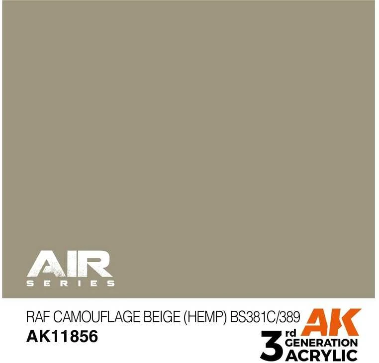 AK Interactive RAF Hemp smėlio akriliniai dažai AIR 3gen 17ml AK11856