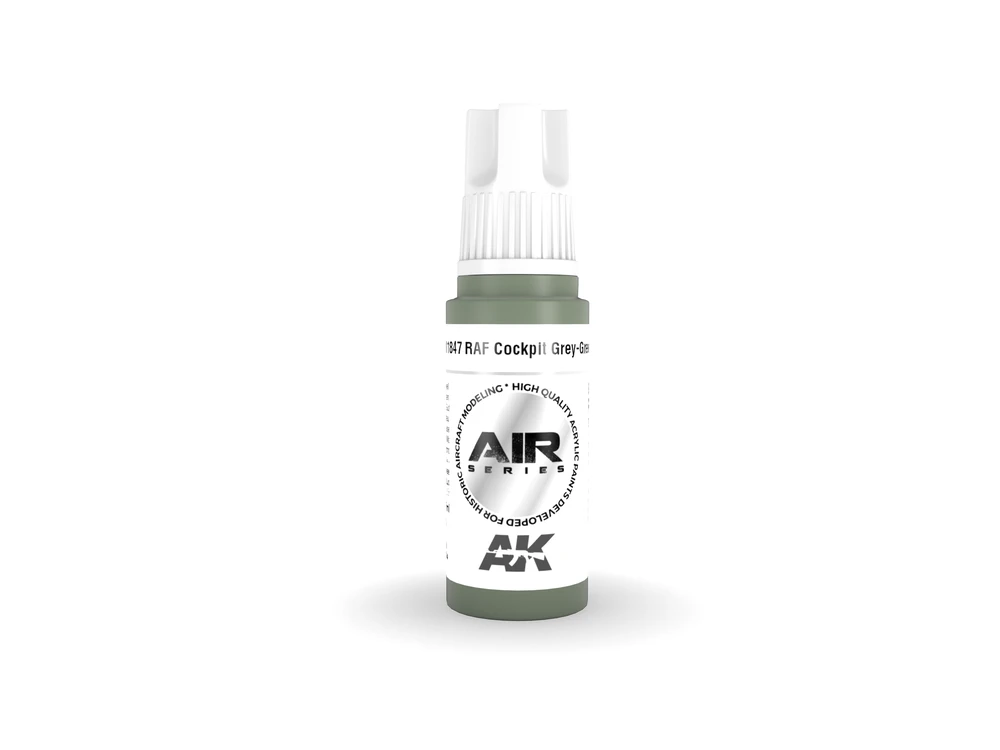 AK Interactive RAF kabinos pilkai žali akriliniai dažai 17 ml