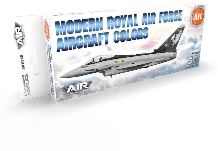 AK Interactive RAF lėktuvų akriliniai dažai, 8 vnt., AK11755