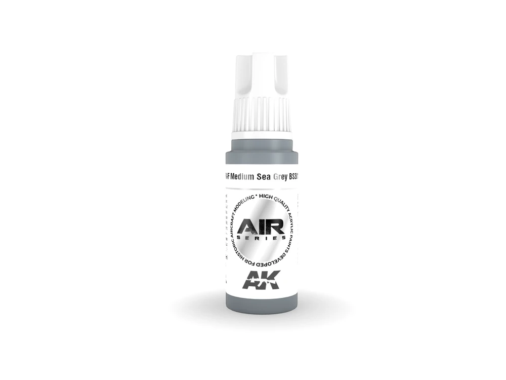 AK Interactive RAF Medium Sea Pilkas AIR 3 kartos akriliniai dažai 17ml