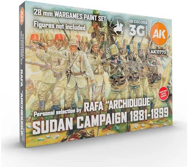 AK Interactive Rafa Archiduque Sudano kampanijos akrilinių dažų rinkinys