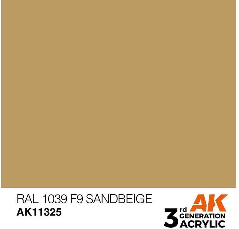 AK Interactive RAL 1039 Sandbeige akriliniai dažai AFV 17 ml