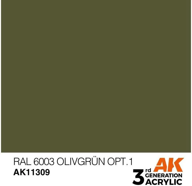 AK Interactive RAL 6003 Olivegrün AFV akriliniai dažai, 17 ml (AK11309)