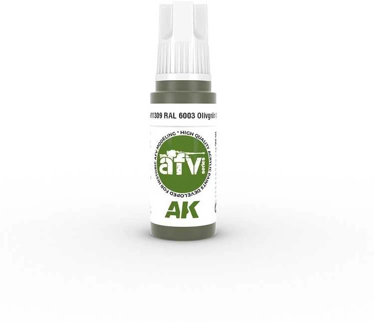 AK Interactive RAL 6003 Olivegrün AFV akriliniai dažai, 17 ml (AK11309)