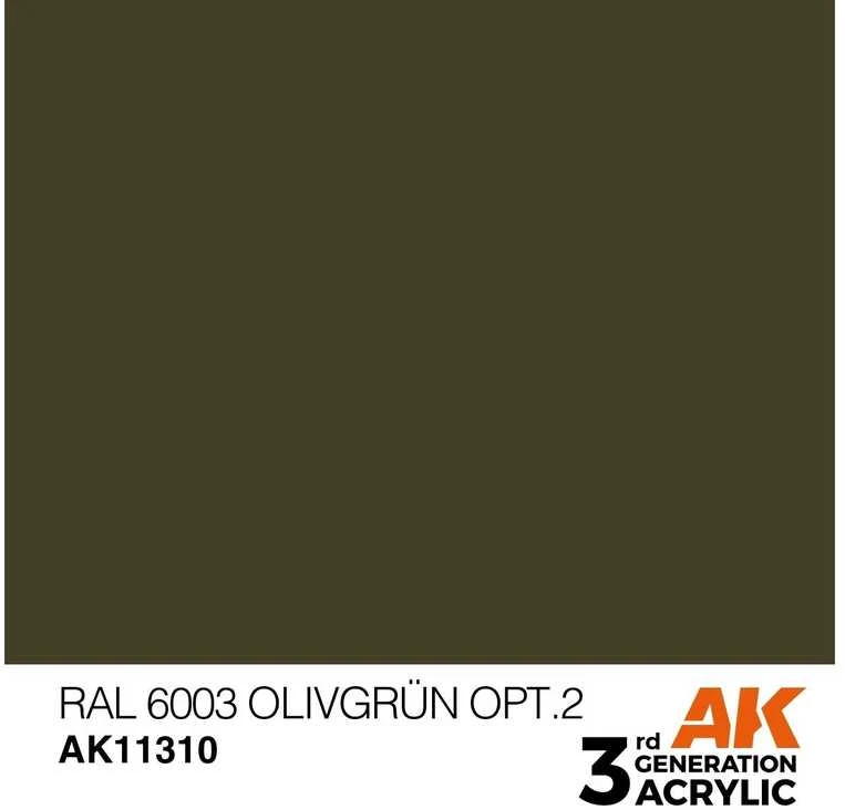 AK Interactive RAL 6003 Olivegrün akriliniai dažai AFV, 17 ml