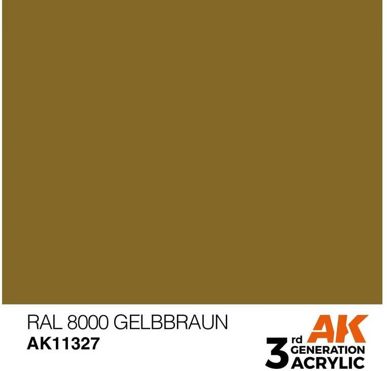 AK Interactive RAL 8000 Gelbbraun akriliniai dažai karinei technikai 17ml