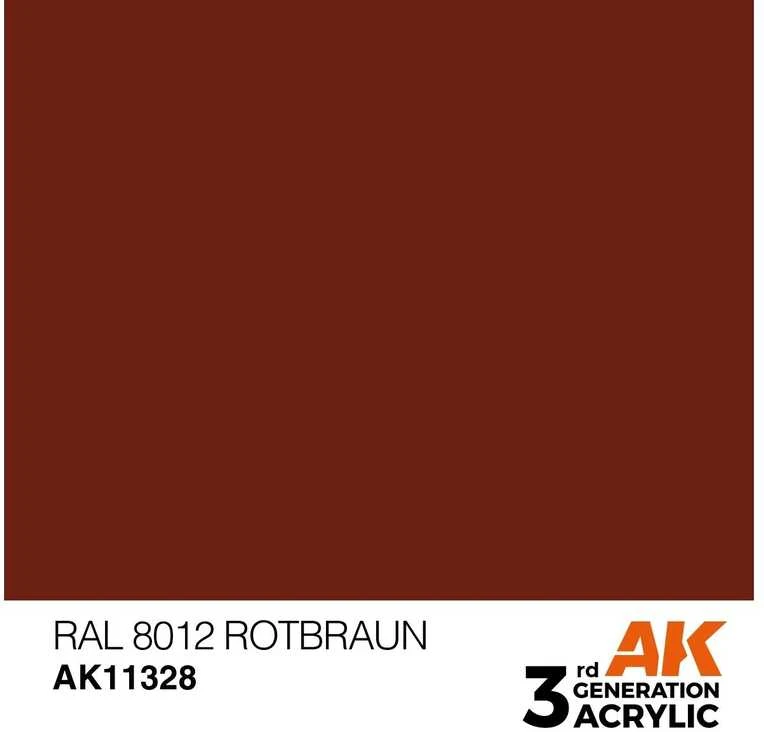 AK Interactive RAL 8012 Rotbraun AFV akriliniai dažai 17 ml