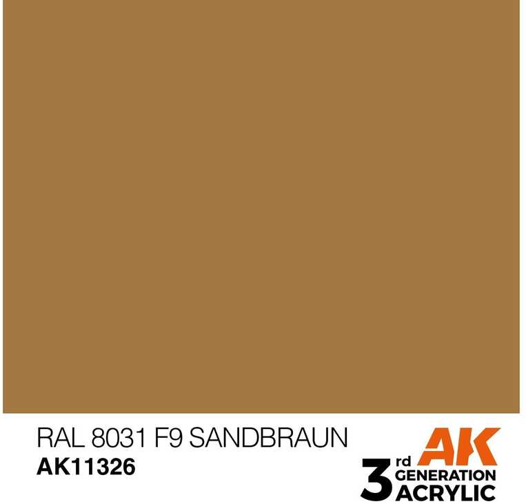 AK Interactive RAL 8031 F9 akriliniai dažai karinei technikai 17 ml