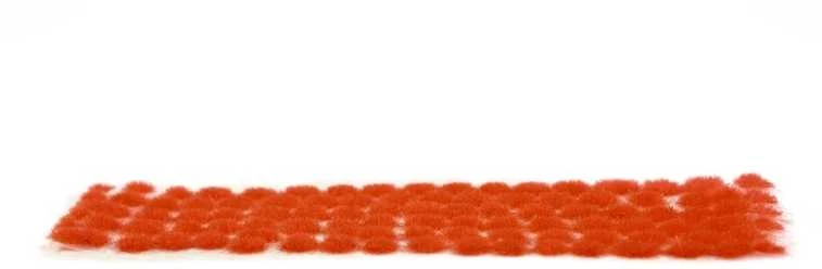 AK Interactive raudoni žolės kuokšteliai 2mm fantastinėms dioramoms