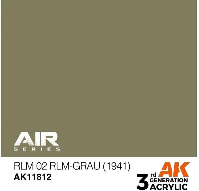 AK Interactive RLM 02 pilka akriliniai dažai lėktuvų modeliams 17 ml