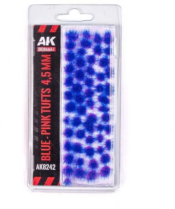 AK Interactive rožiniai ir mėlyni wargame žolės kuokšteliai AK8242