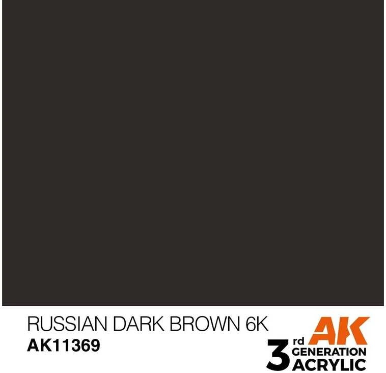 AK Interactive Russian Dark Brown 6K AFV akriliniai dažai 17 ml
