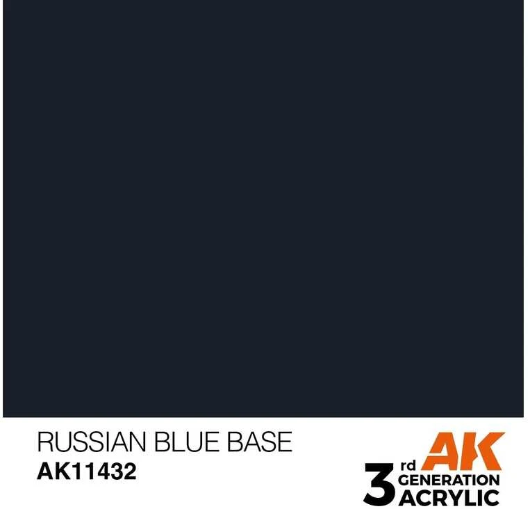 AK Interactive Russian Mėlyna Base figūrėlių akriliniai dažai 17 ml