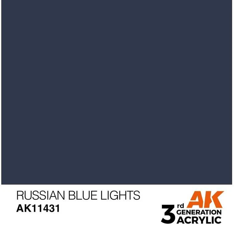 AK Interactive Russian Mėlyna Lights figūrėlių akriliniai dažai 17 ml