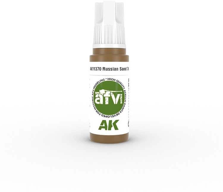 AK Interactive Russian Sand 7K akriliniai dažai karinei technikai 17ml
