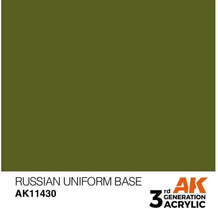 AK Interactive Russian Uniform Base akriliniai dažai figūrėlėms 17 ml
