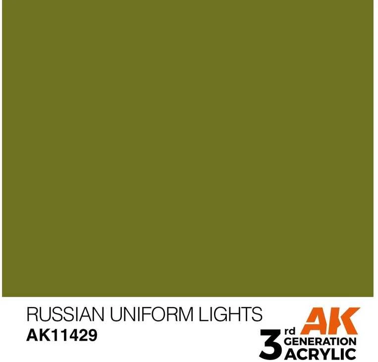 AK Interactive Russian Uniform Lights akriliniai dažai figūrėlėms 17ml