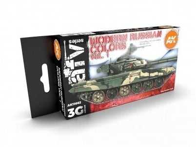 AK Interactive Rusų karinė kamufliažo dažų rinkinys Vol.1, 3 gen., AK11662