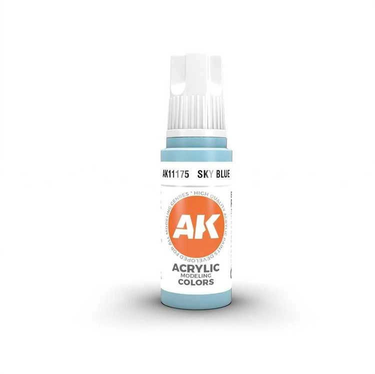 AK Interactive Sky Mėlyna 3 kartos akriliniai dažai 17 ml