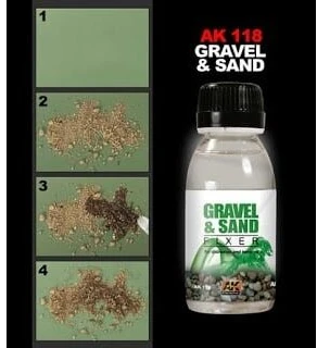 AK Interactive smėlio ir žvyro klijai dioramoms, 100 ml