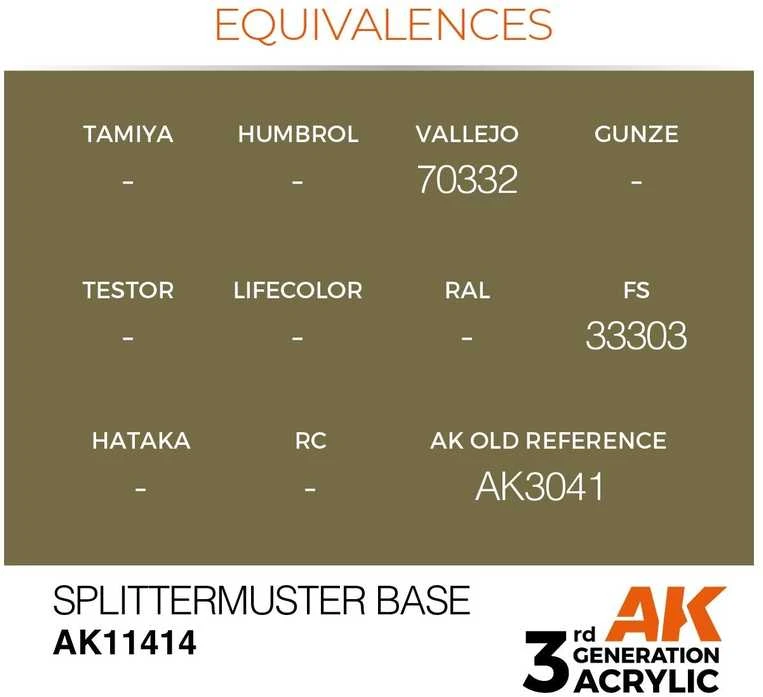 AK Interactive Splittermuster Base akriliniai dažai figūrėlėms 17ml