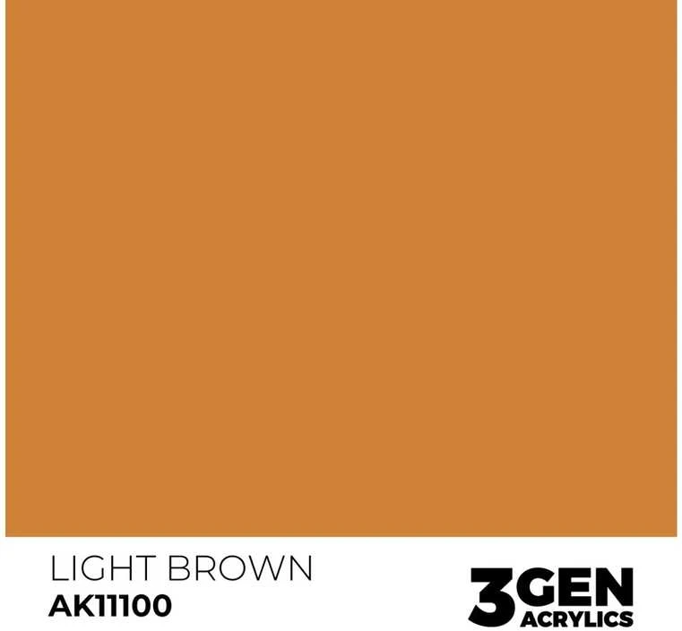 AK Interactive šviesiai rudas akriliniai dažai 3 gen., 17 ml (AK11100)