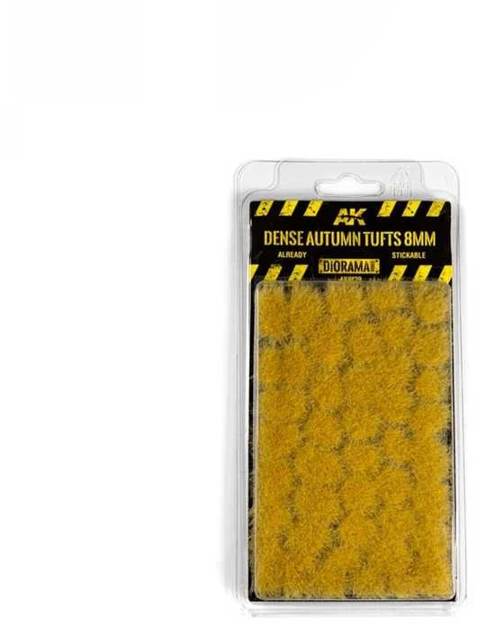 AK Interactive tankūs rudens žolės kuokštai 8 mm dioramoms