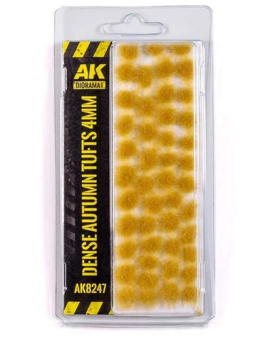 AK Interactive tankūs rudens žolės kuokšteliai 4 mm dioramoms, AK8247